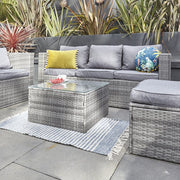 Vancouver 5 Seater Rattan Garden Furniture Set In Grey, Garden Furniture, Furniture Maxi, Furniture Maxi