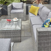 Vancouver 5 Seater Rattan Garden Furniture Set In Grey, Garden Furniture, Furniture Maxi, Furniture Maxi