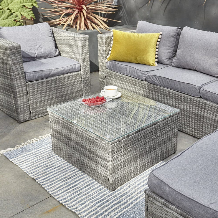 Vancouver 5 Seater Rattan Garden Furniture Set In Grey, Garden Furniture, Furniture Maxi, Furniture Maxi