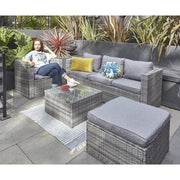 Vancouver 5 Seater Rattan Garden Furniture Set In Grey, Garden Furniture, Furniture Maxi, Furniture Maxi