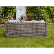 Vancouver 7 Seater Rattan Garden Sofa Set In Grey