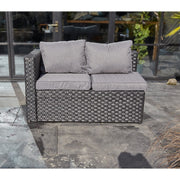Vancouver 5 Seater Black Rattan Corner Sofa Patio Set, Garden Furniture, Furniture Maxi, Furniture Maxi