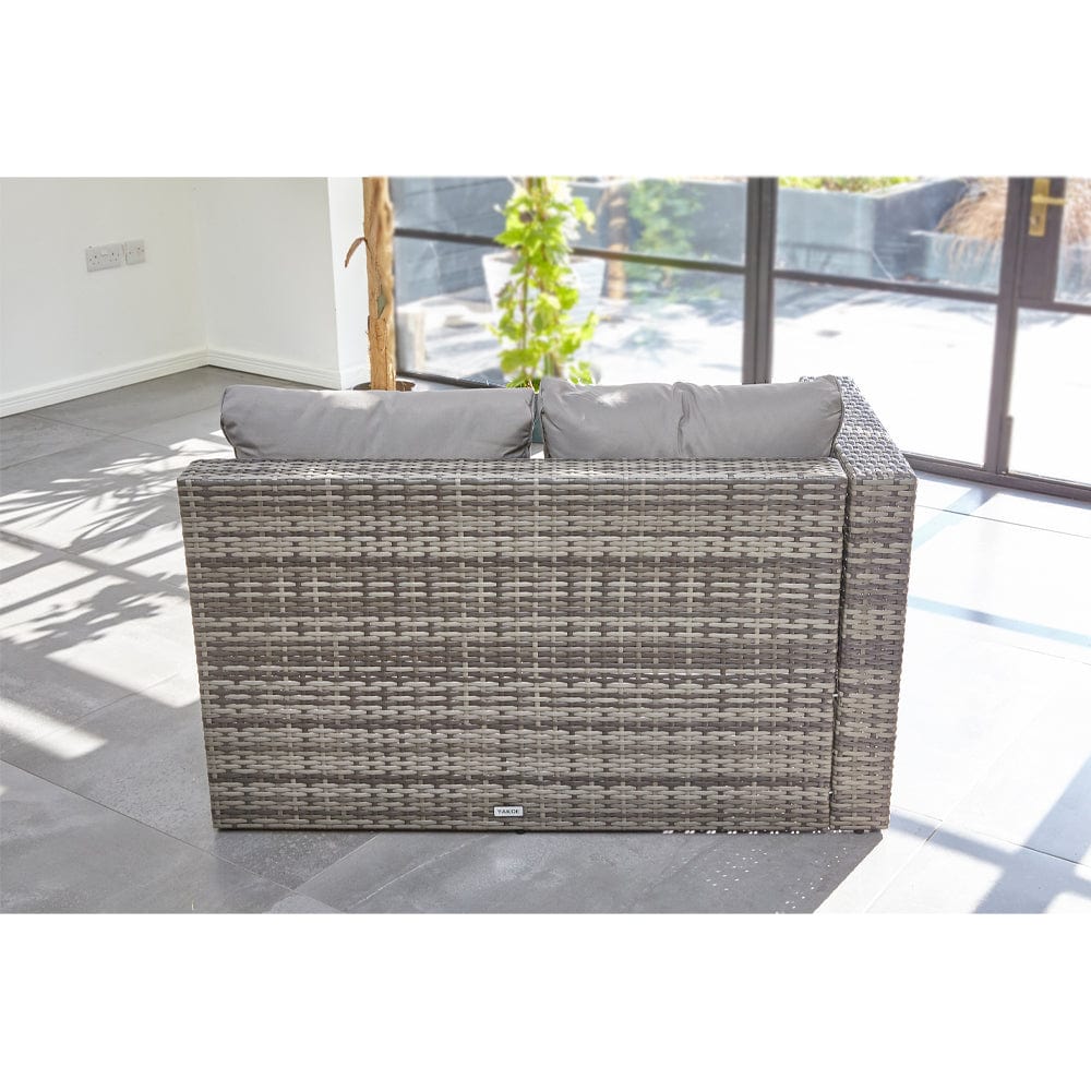 Vancouver 6 seater modular rattan sofa set in grey best sale