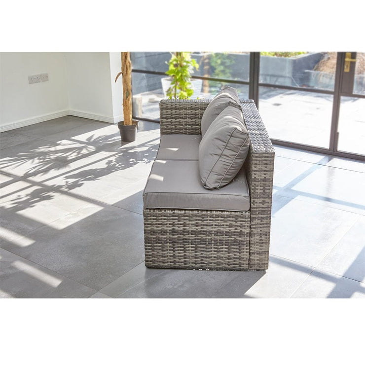 Vancouver 6 Seater Modular Rattan Sofa Set In Grey, Garden Furniture, Furniture Maxi, Furniture Maxi