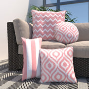 Ashcraft Waterproof Scatter Cushion Set in Pink Pattern