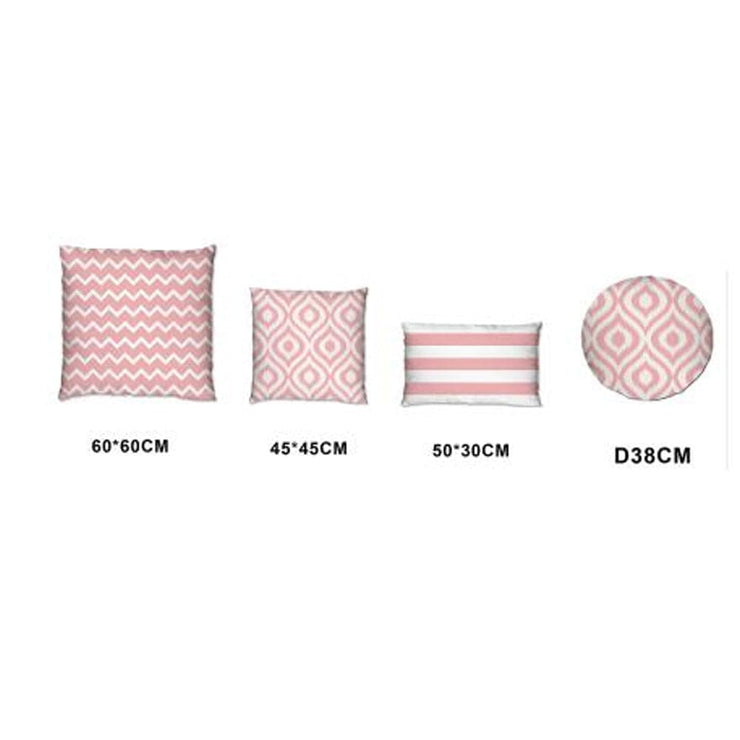 Ashcraft Waterproof Scatter Cushion Set in Pink Pattern