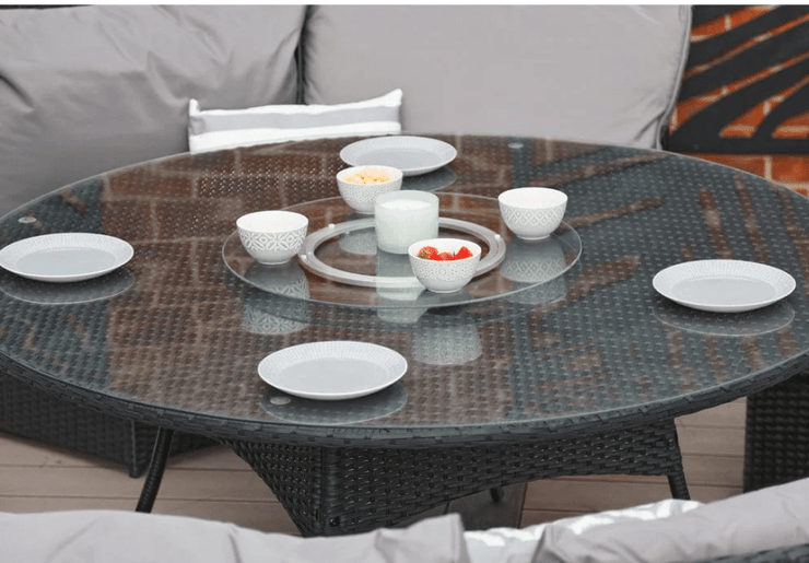 Rosen 8 Seater Round Rattan Garden Furniture Set