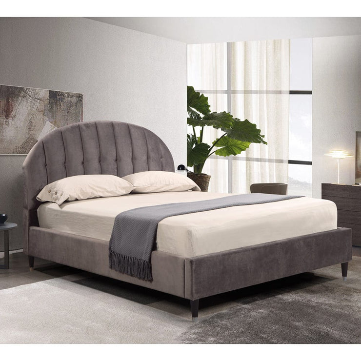 Camden Luxurious Velvet Chesterfield Bed In Soft Coffee