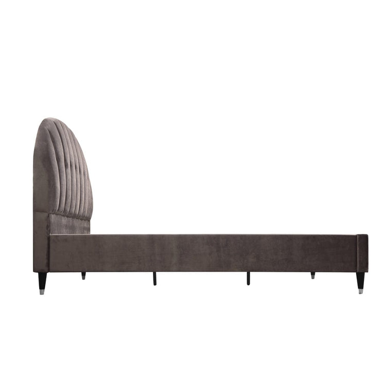 Camden Luxurious Velvet Chesterfield Bed In Soft Coffee