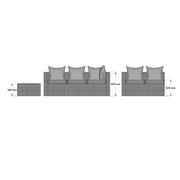 Vancouver 10 Seater Rattan Corner Sofa Patio Set