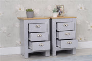 Heritage Set of Four Bedroom Piece with Grey and Oak Finish, Bedroom Furniture, Furniture Maxi, Furniture Maxi