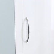 Agata 3 Door 2 Drawer Mirrored Wardrobe In White