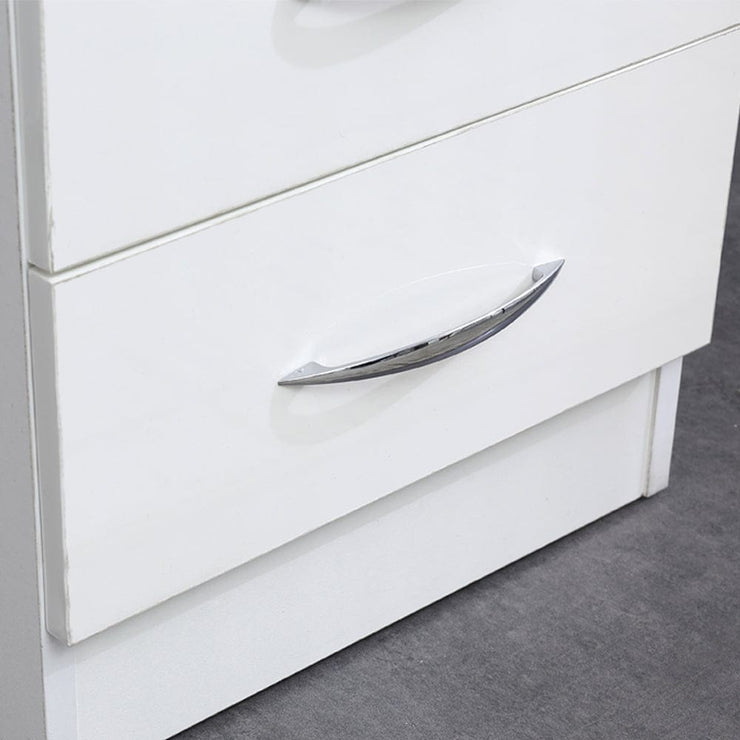 Set Of 2 Agata 2 Drawer Bedside Tables In White